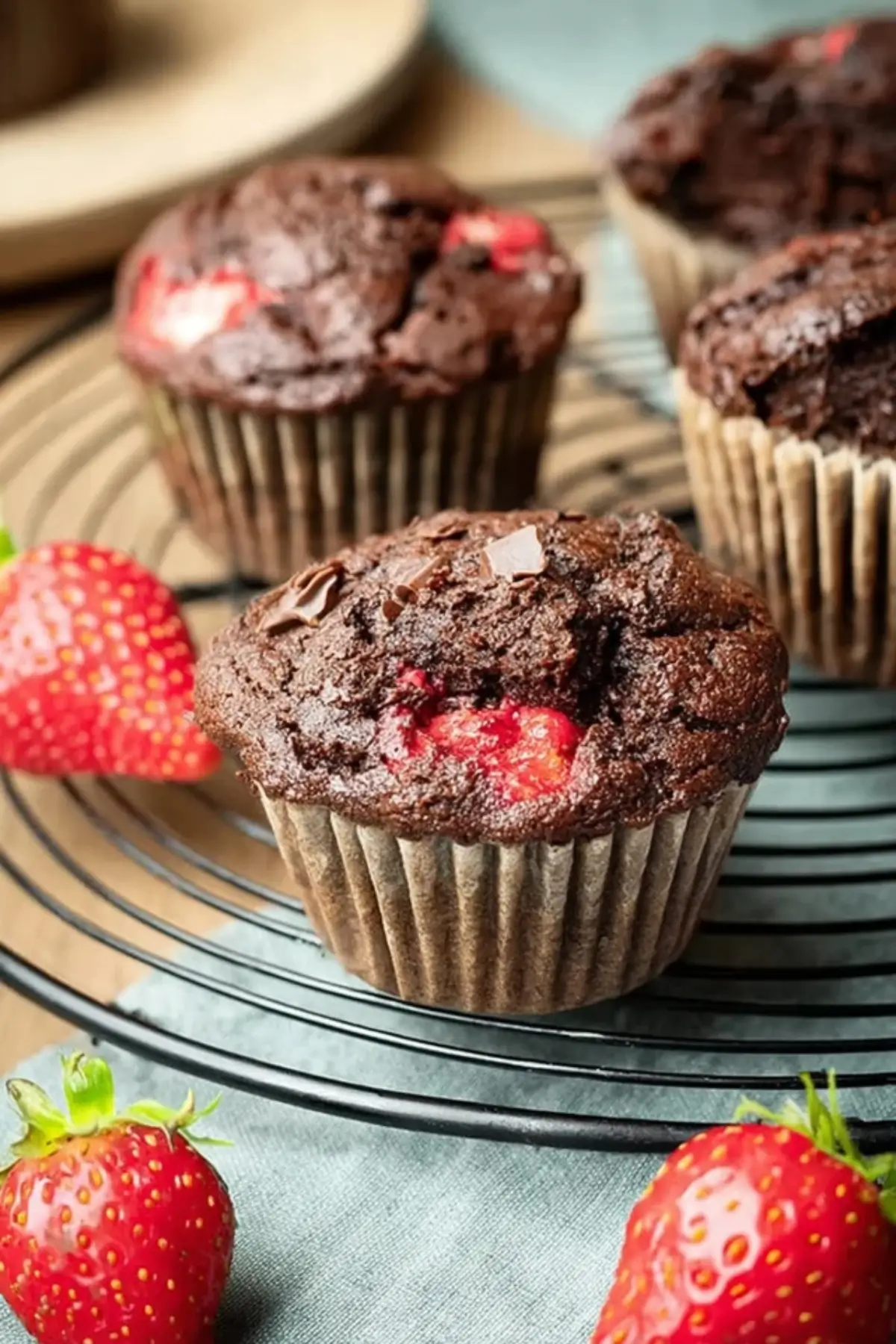 Erdbeer Schoko Muffins