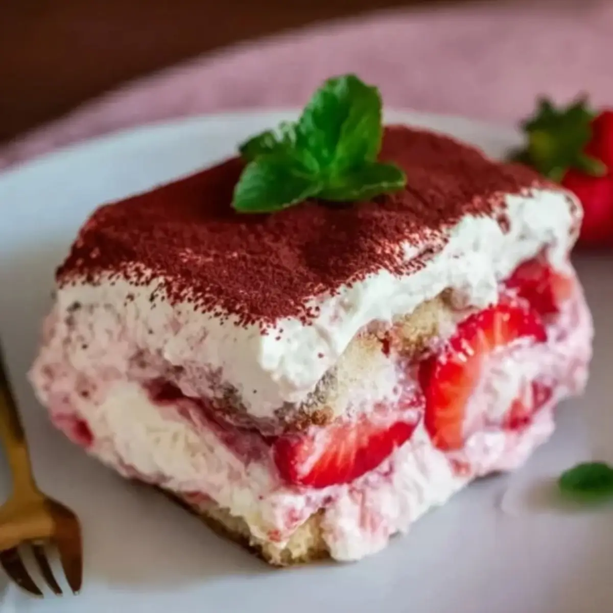 Erdbeer Tiramisu Mit Mascarpone Und Sahne