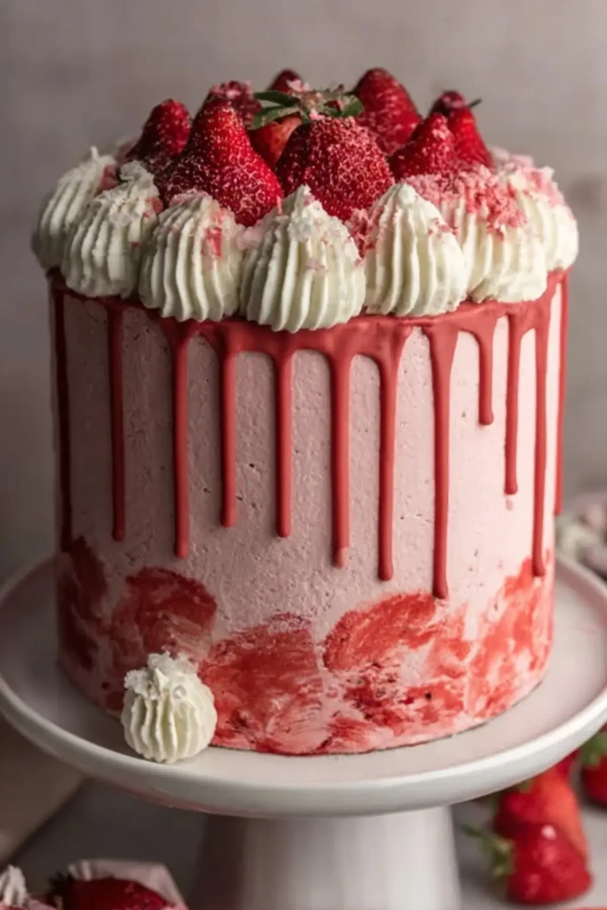 Erdbeer Torte mit Drip