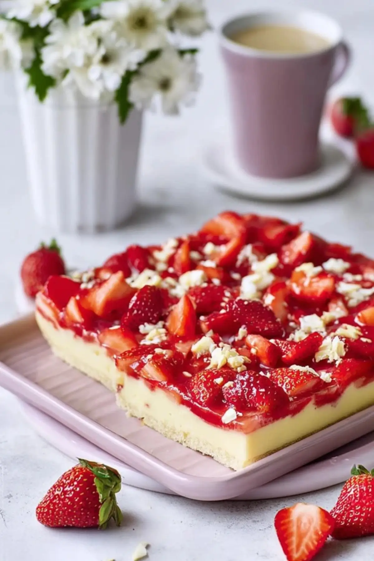 Erdbeer Vanillepudding