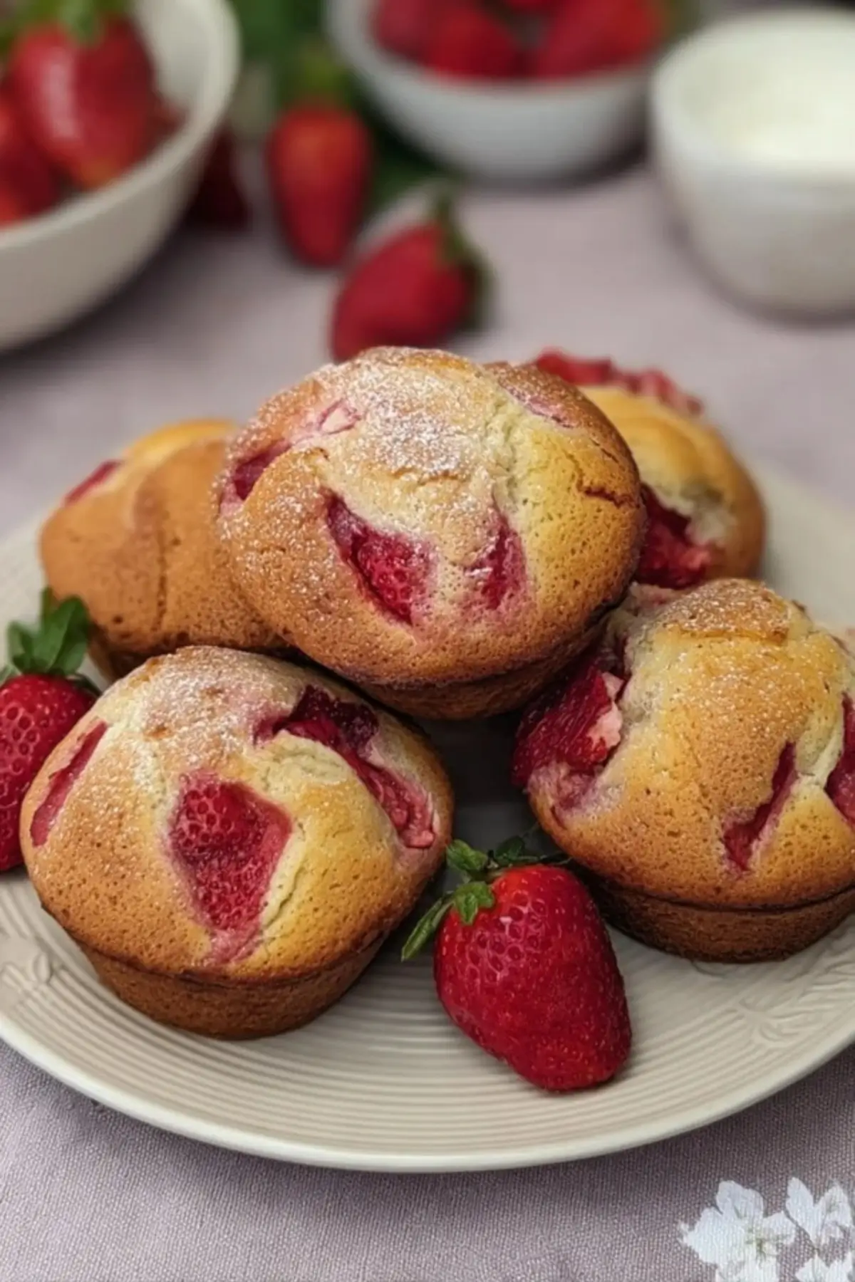 Erdbeermuffins mit Joghurt