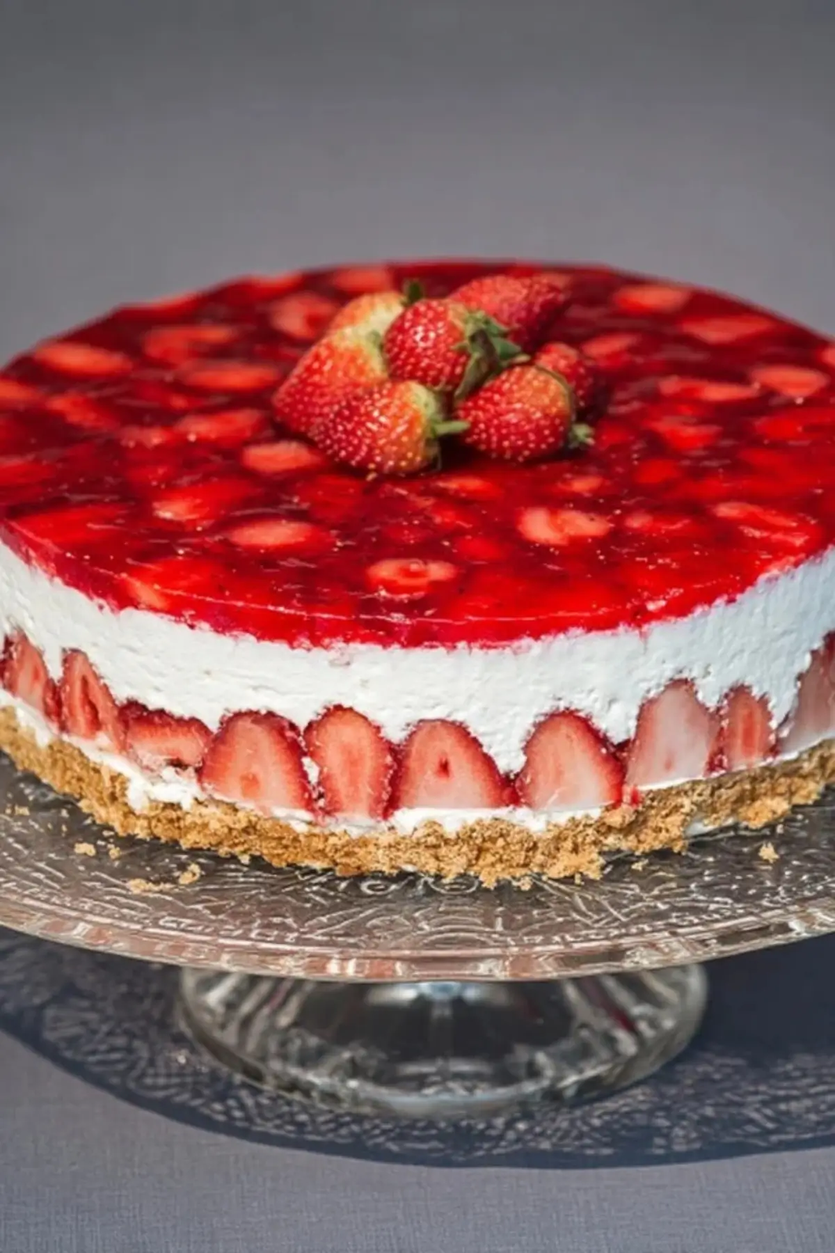 Erdbeertorte mit Mascarponecreme und Tortenguss