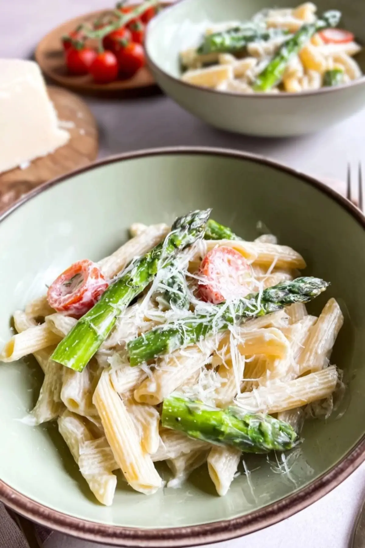 Grüne Spargel Pasta