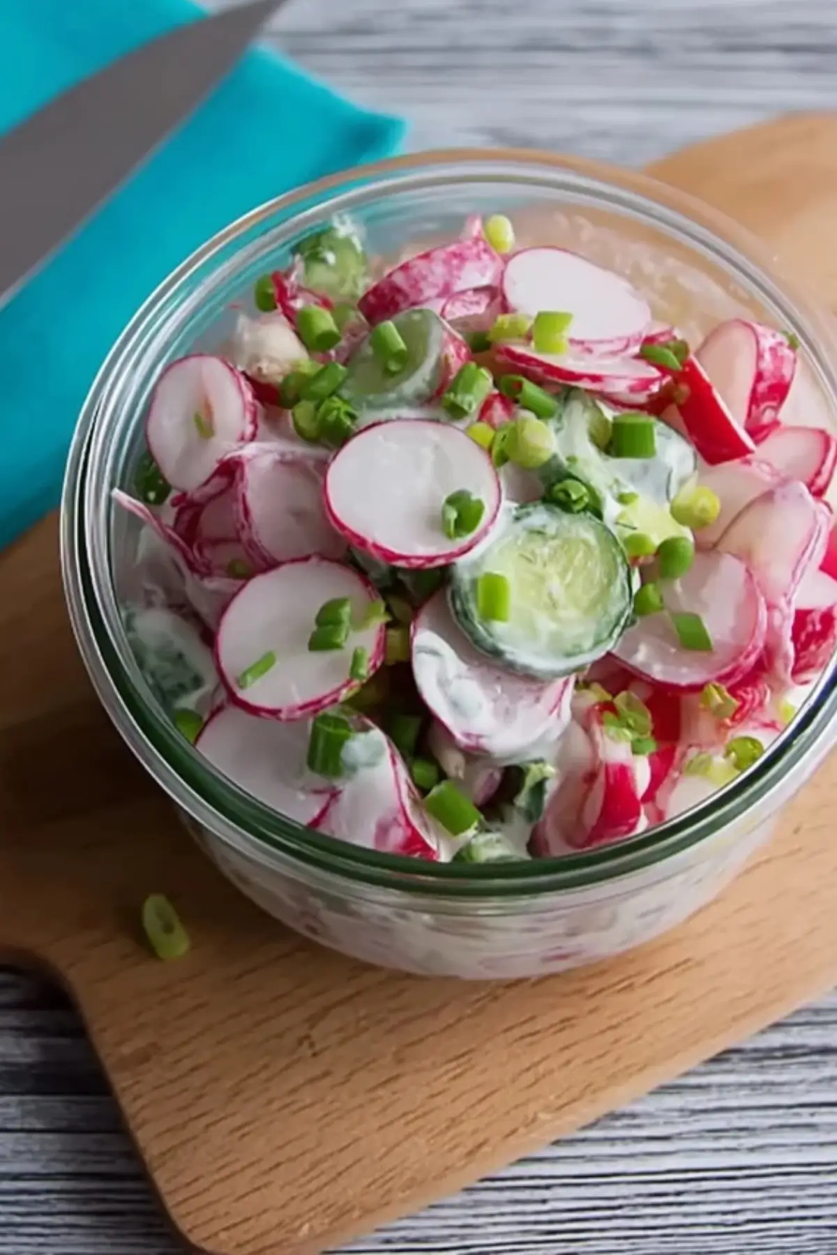 Radieschensalat mit Sahne