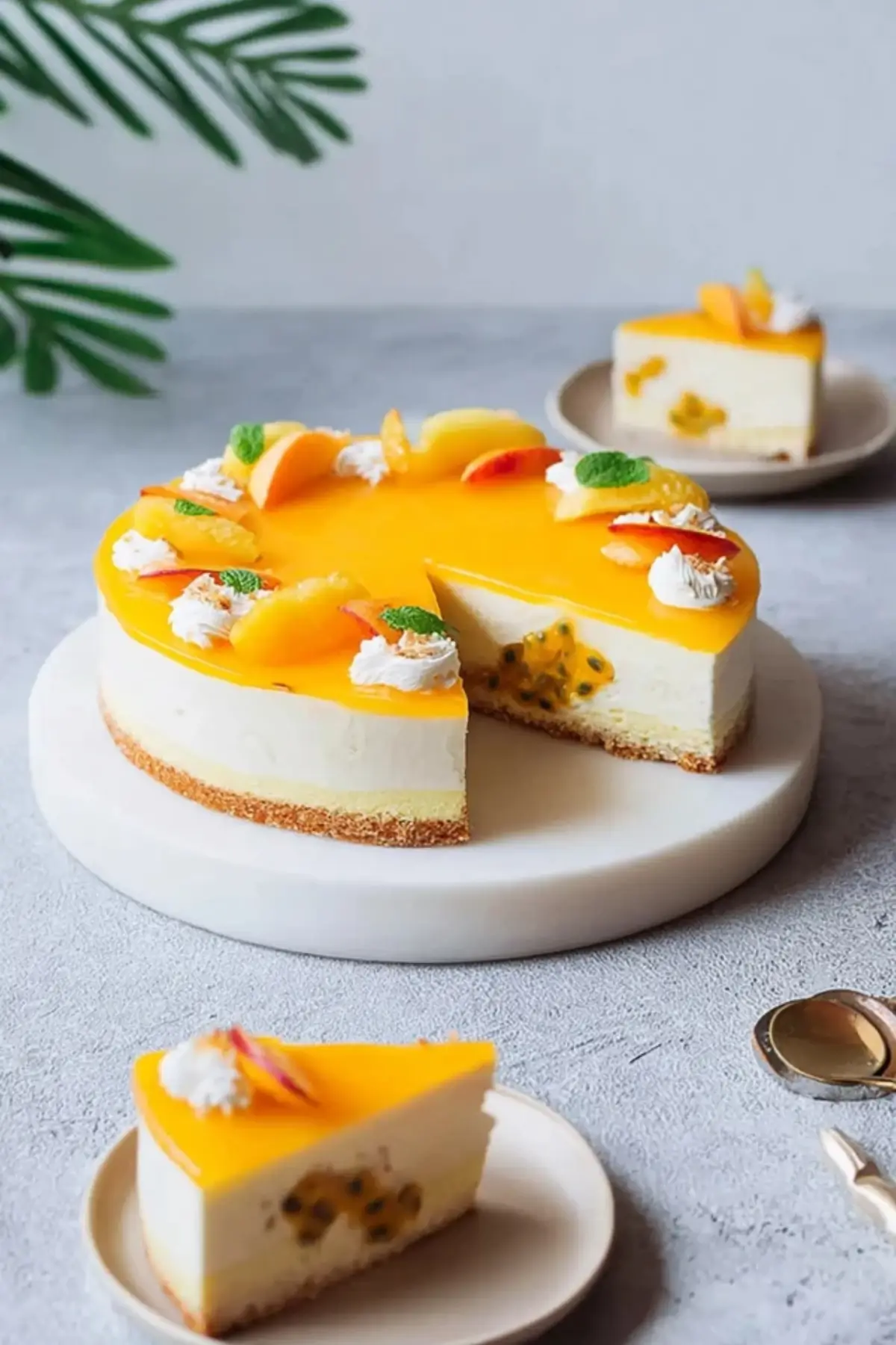 Solero Windbeutel Torte mit Maracuja & Pfirsich