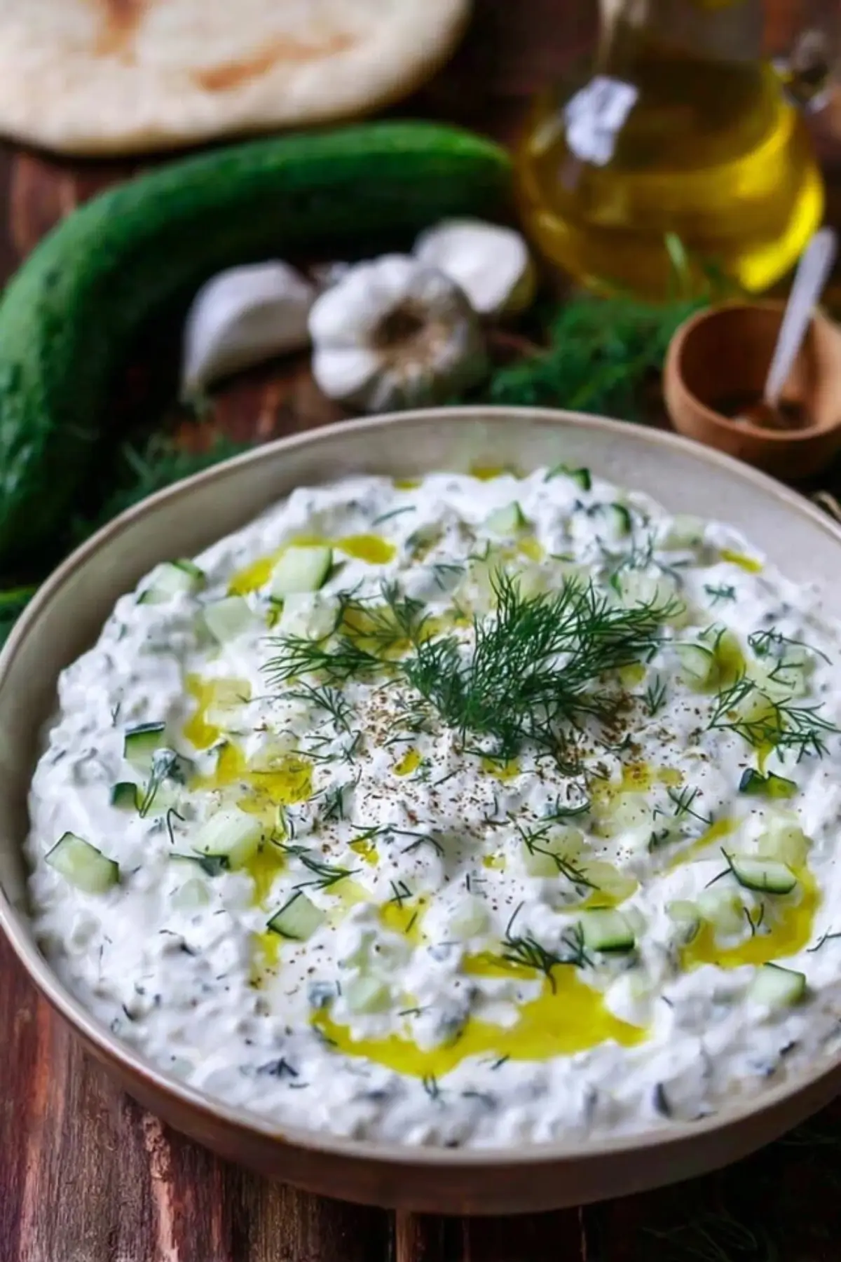 Tsatsiki mit griechischem Joghurt