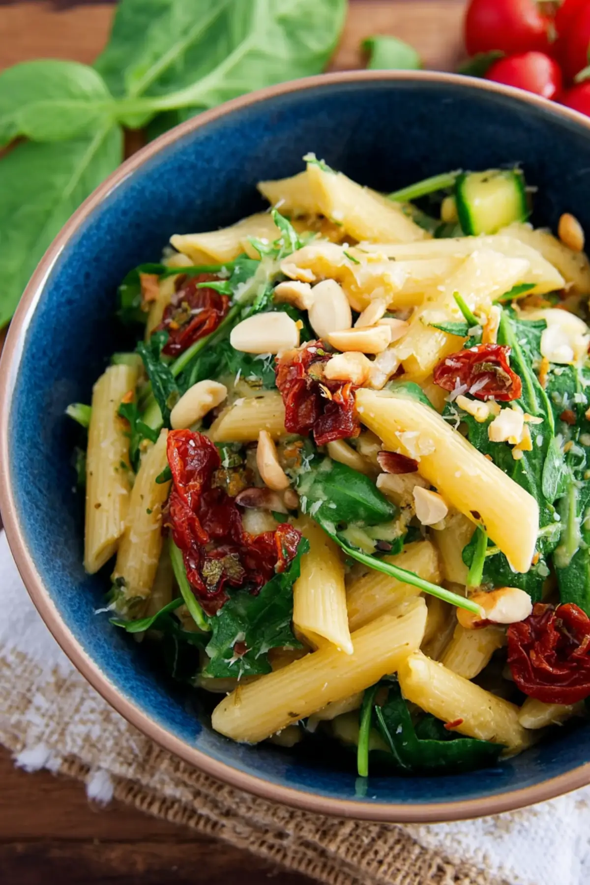Nudelsalat mit Honig Senf Dressing