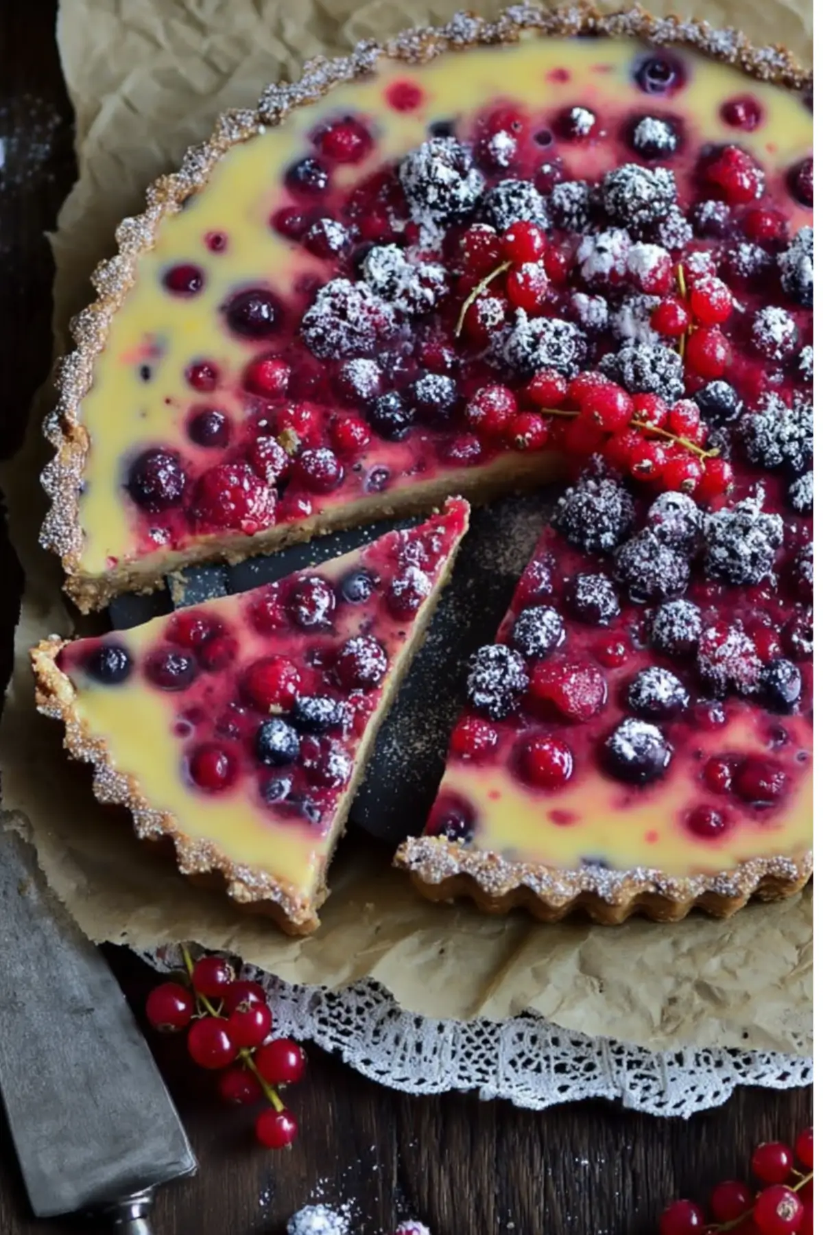 Sommerliche Beerentarte