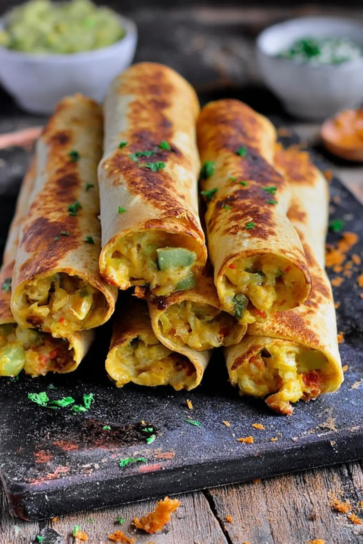 Taquitos Rezept mit Gemüsefüllung
