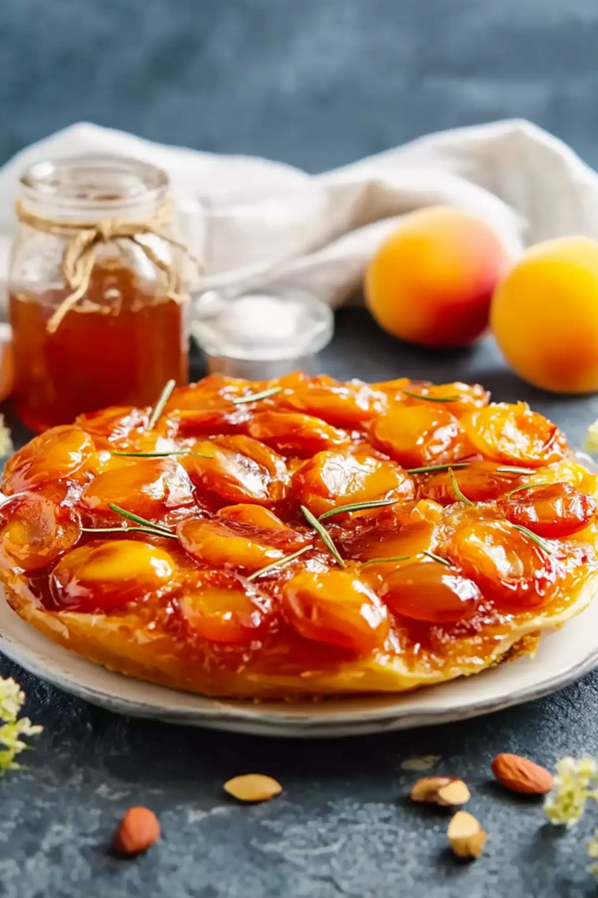 Aprikosen Rosmarin Tatin