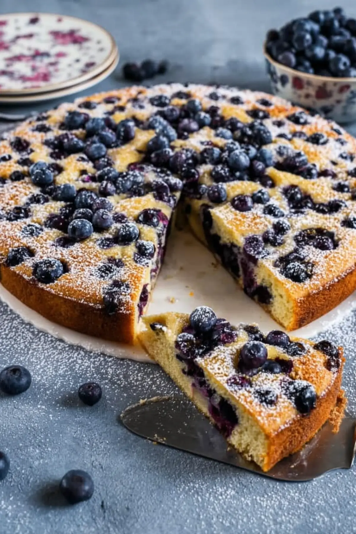 Blaubeerkuchen