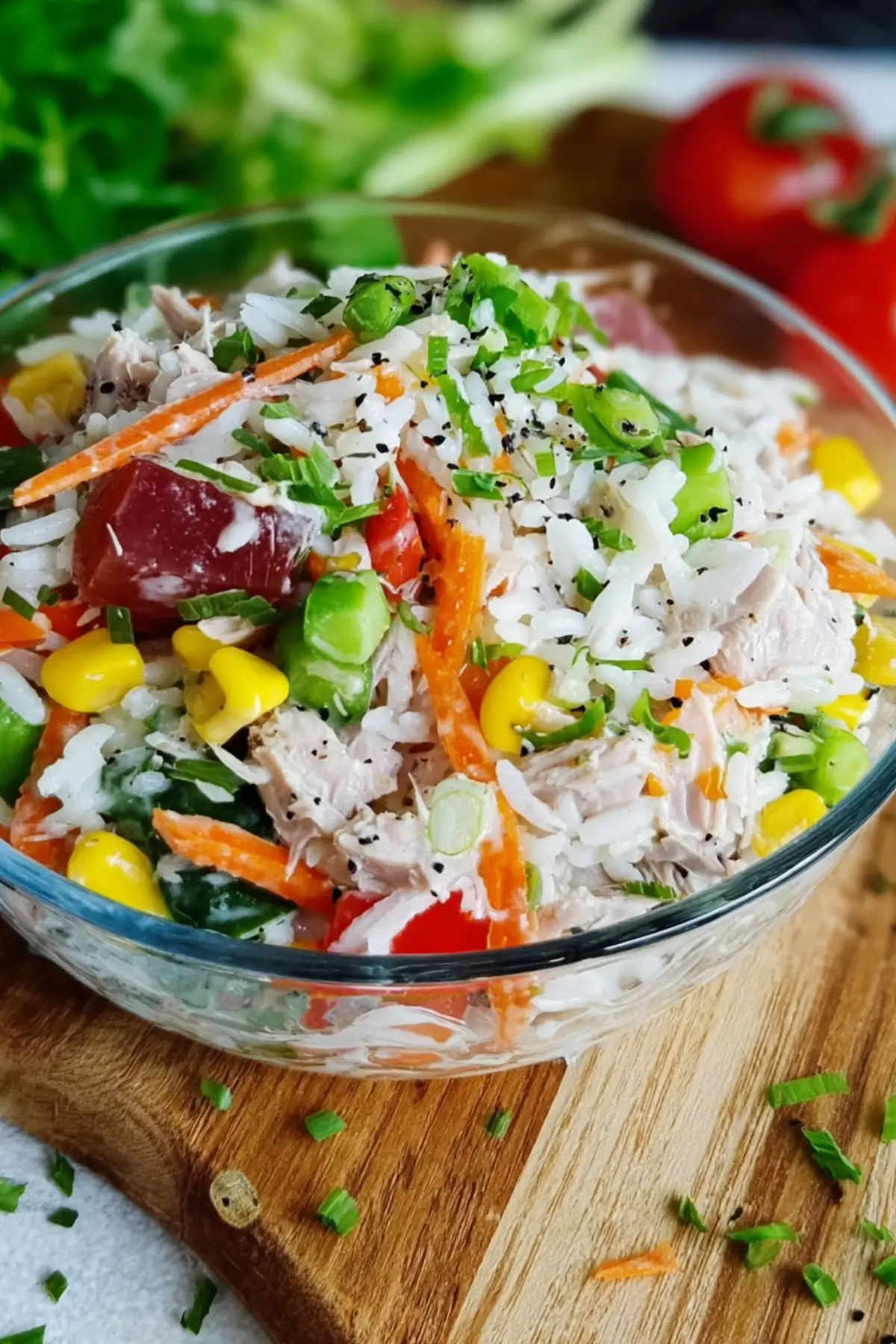 Reissalat mit Thunfisch