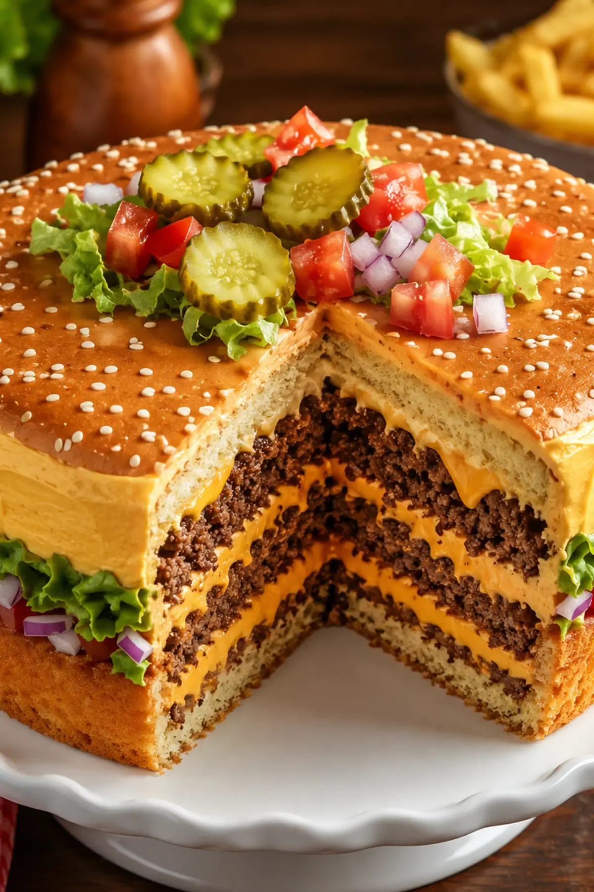 Cheeseburger-Torte