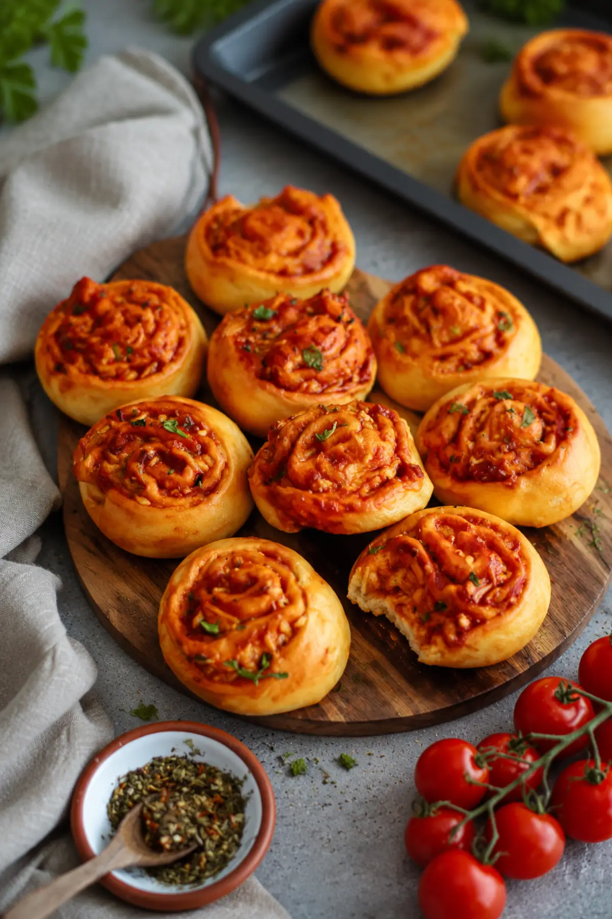 Vegane Pizzaschnecken