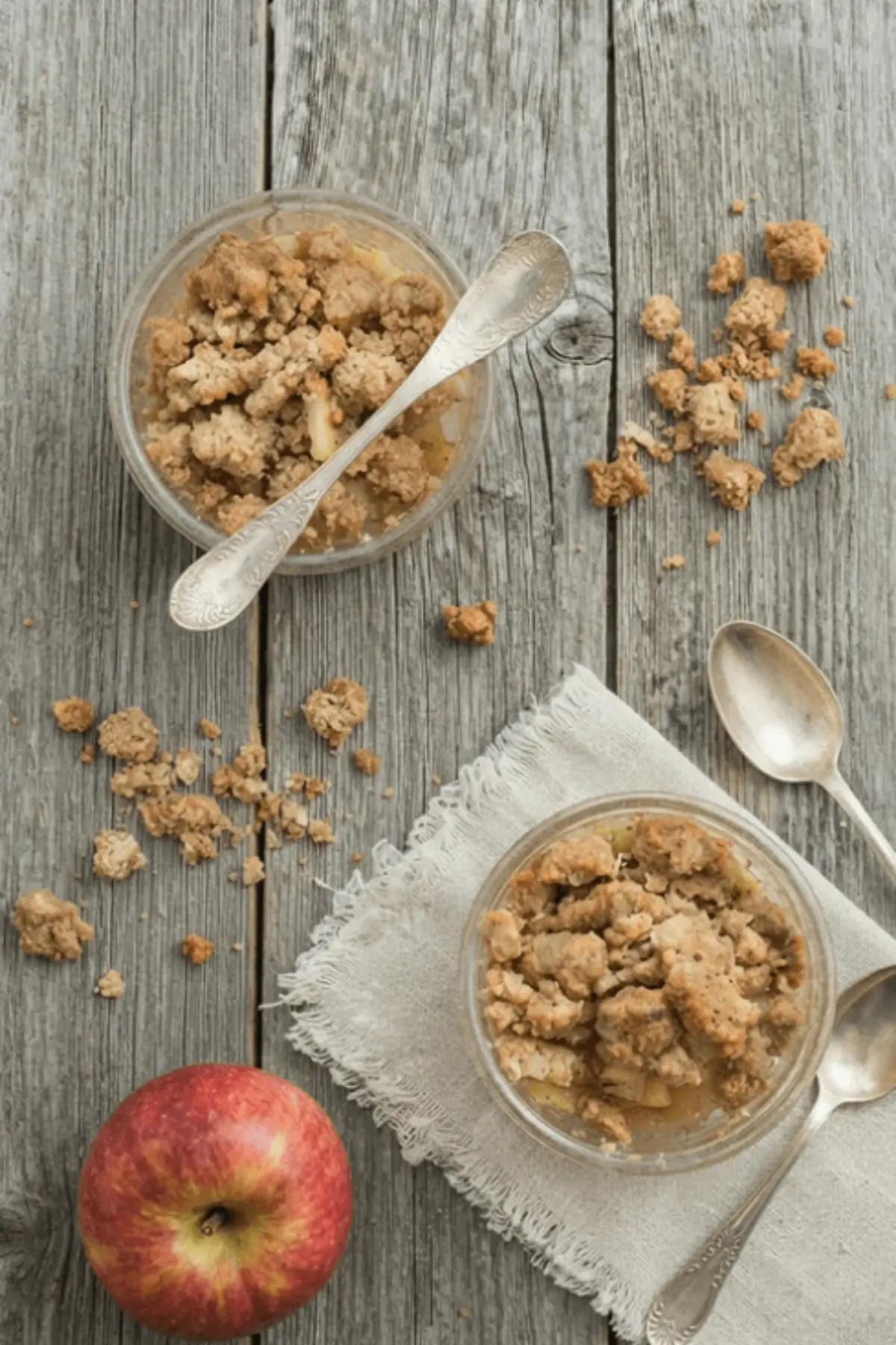Apfel Crumble Mit Haferflocken Apple Crumble