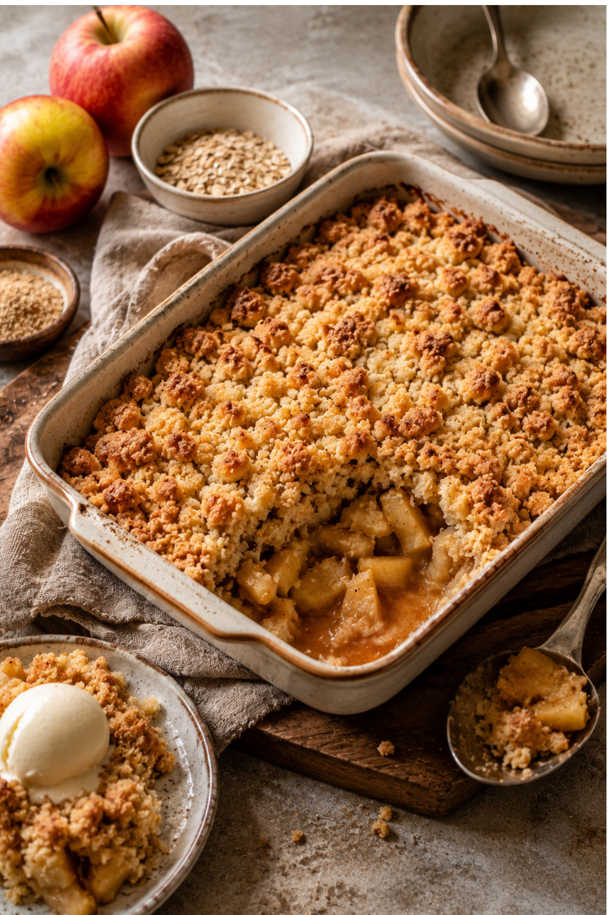 Apfel Crumble