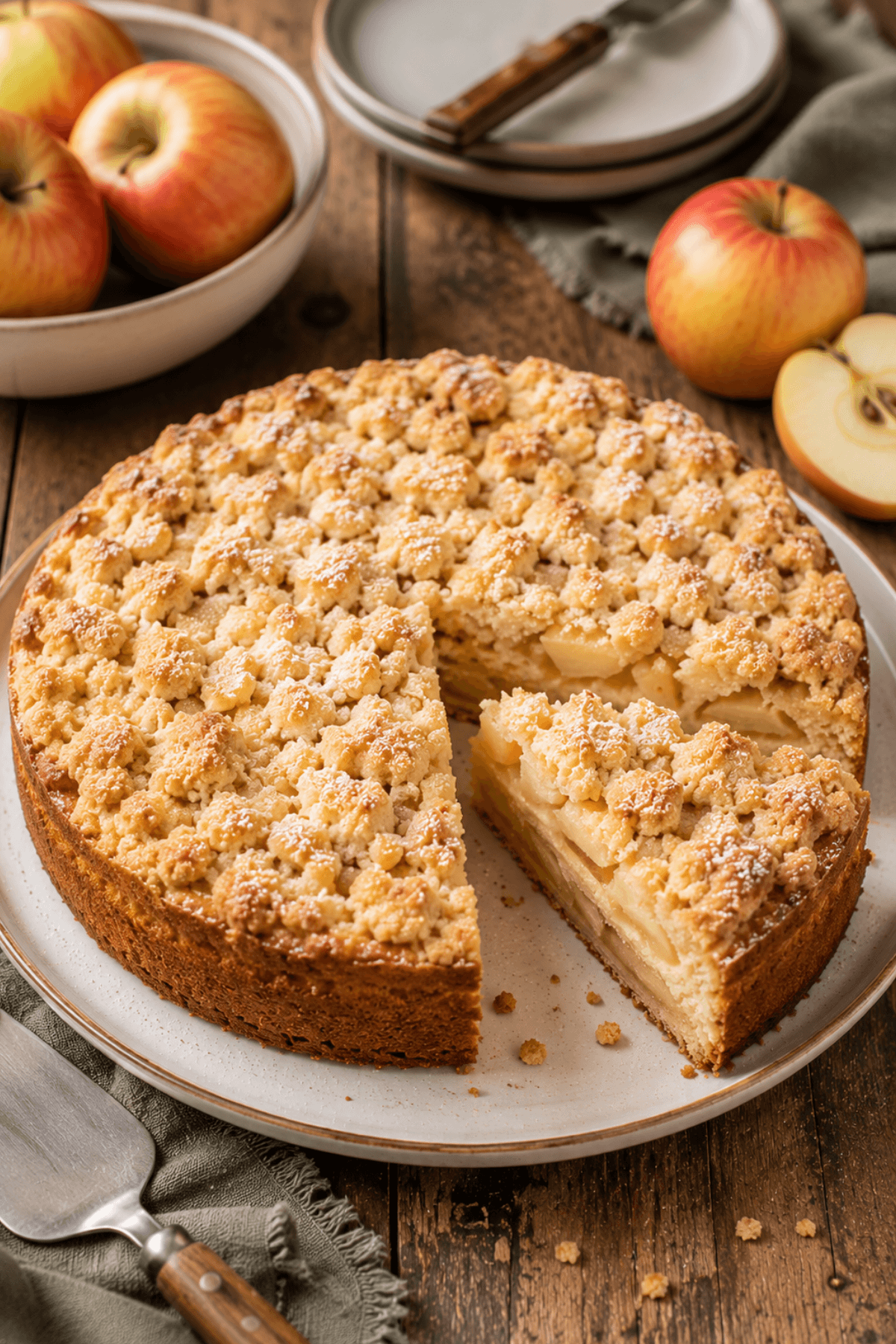 Apfelkuchen Mit Streusel Nach Omas Rezept