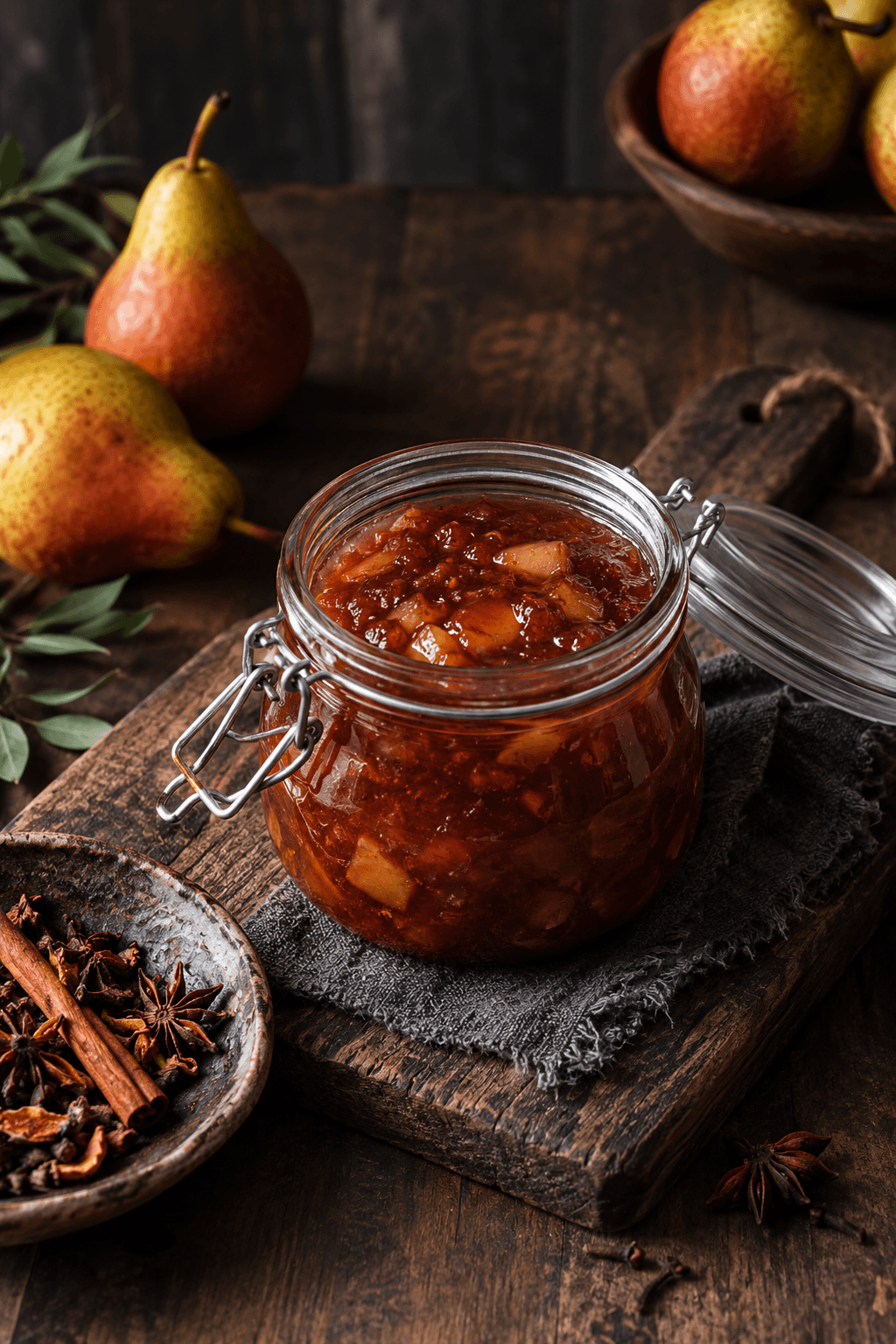 Birne Helene-Konfitüre
