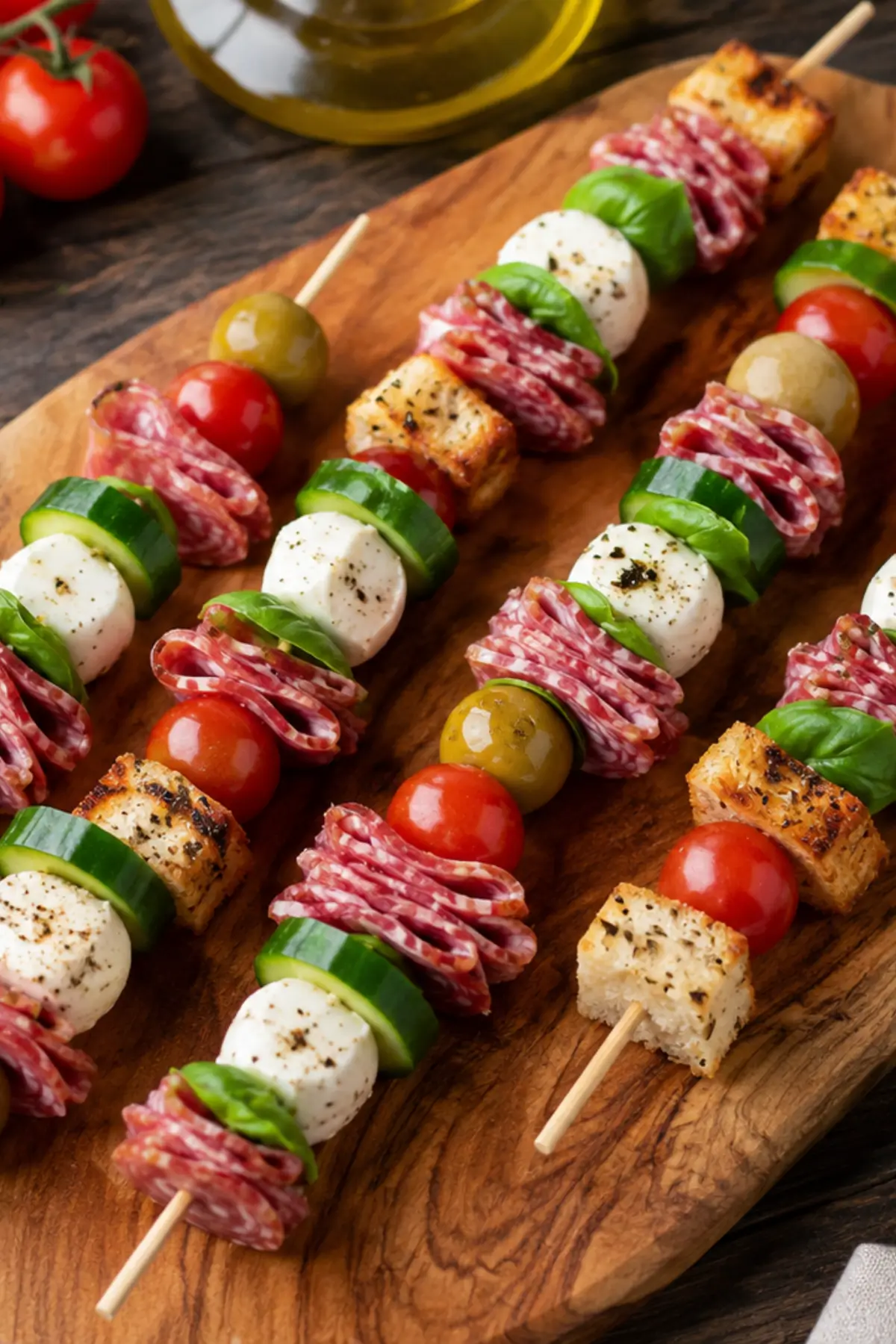 Brotzeit-Spieße als Oktoberfest Fingerfood