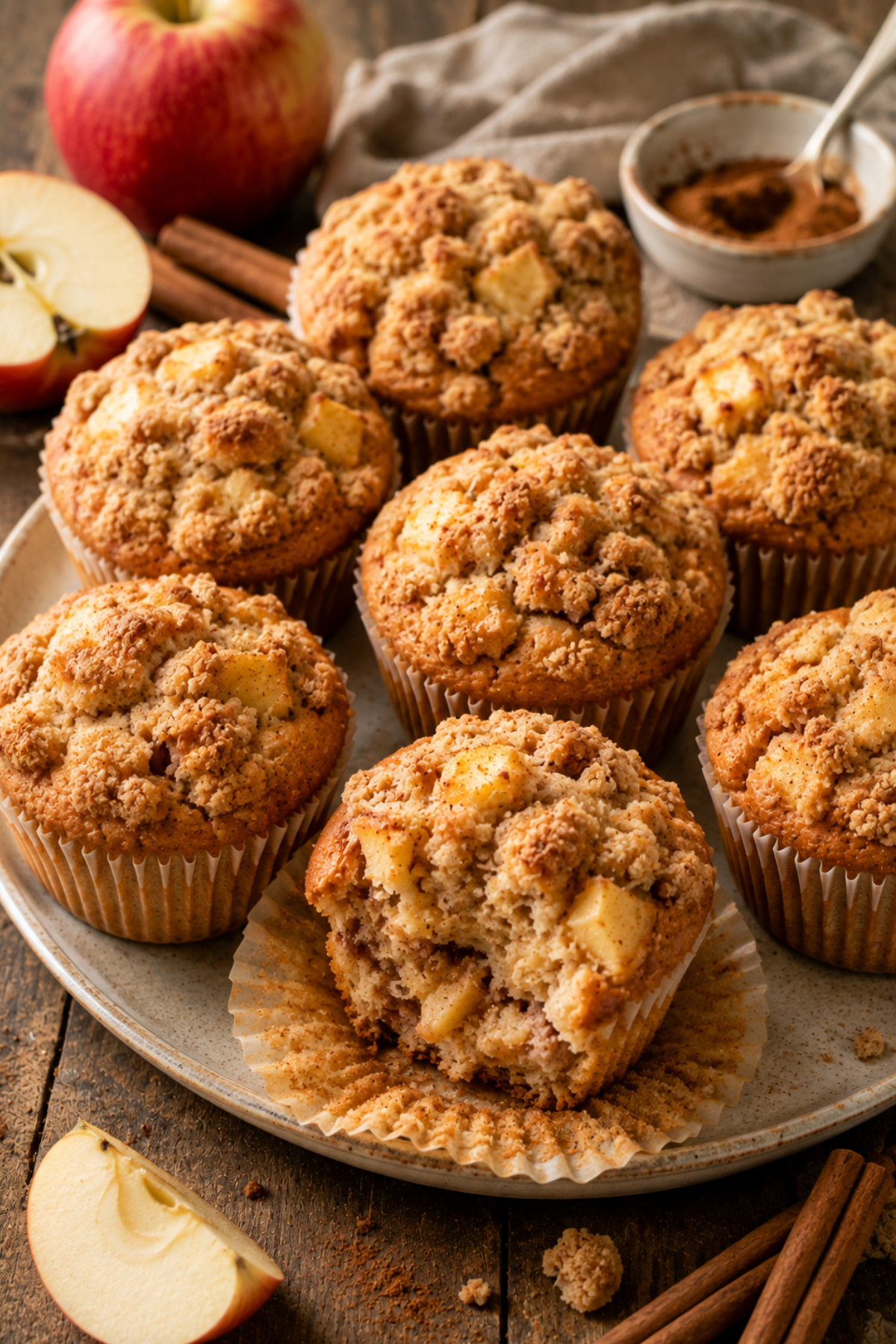 Saftige Apfel Zimt Streusel Muffins