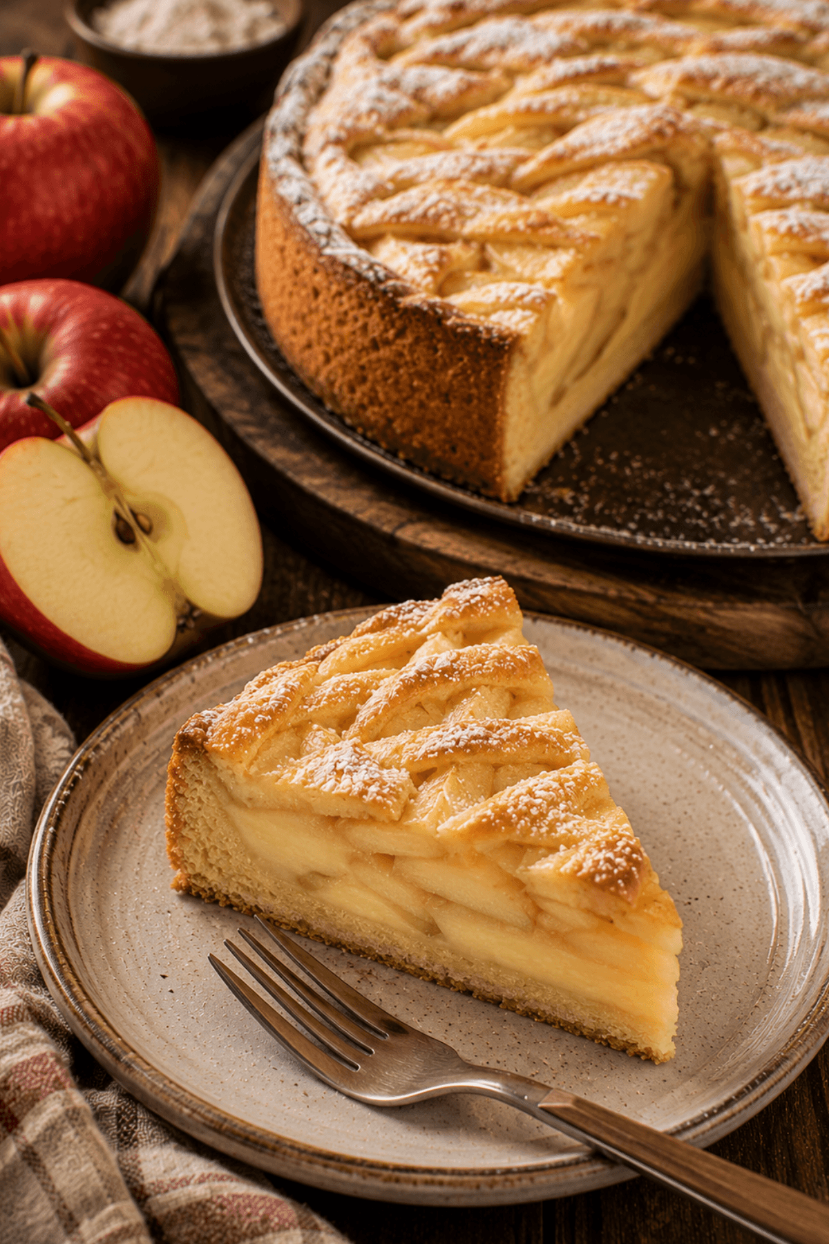 Schweizer Apfelkuchen Mit Pudding