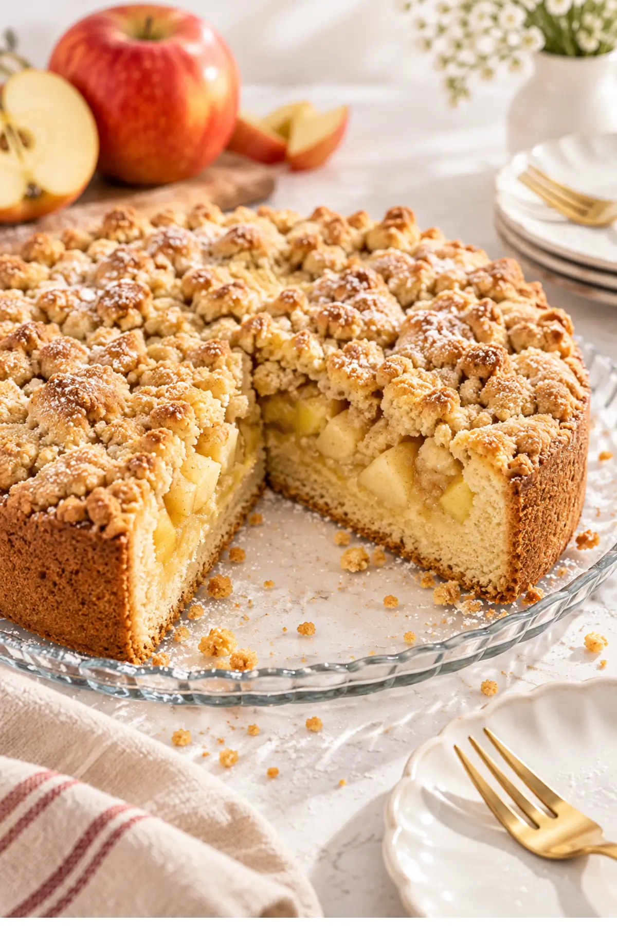 Apfelkuchen mit Streusel nach Omas Rezept
