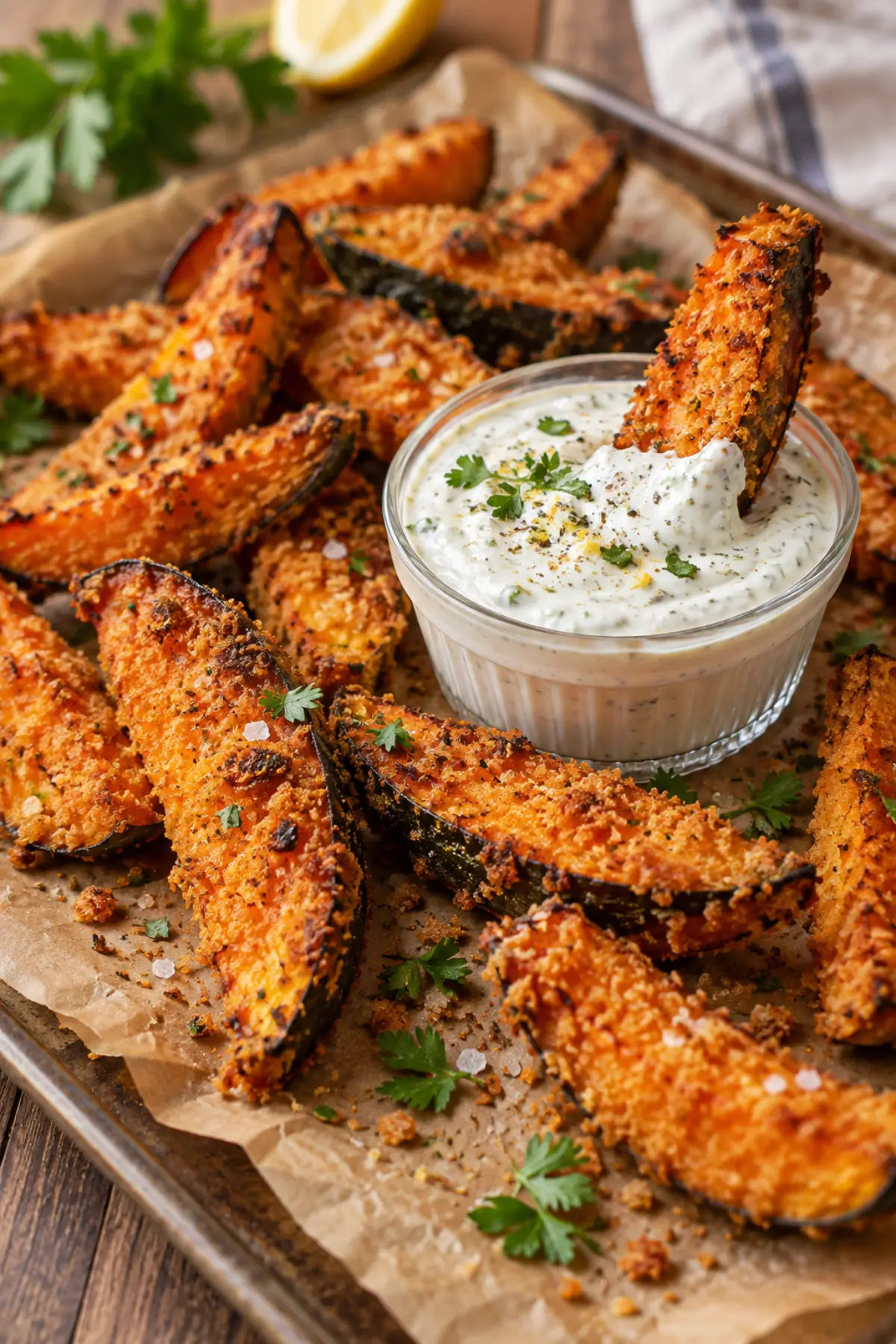 Crunchy Kürbis Pommes