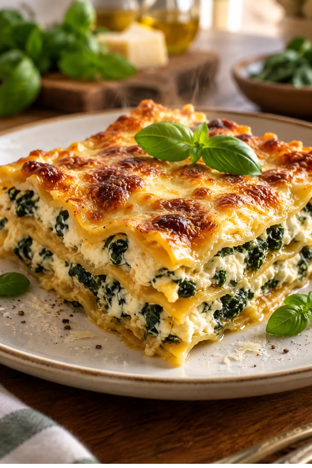 Kürbis-Spinat-Lasagne