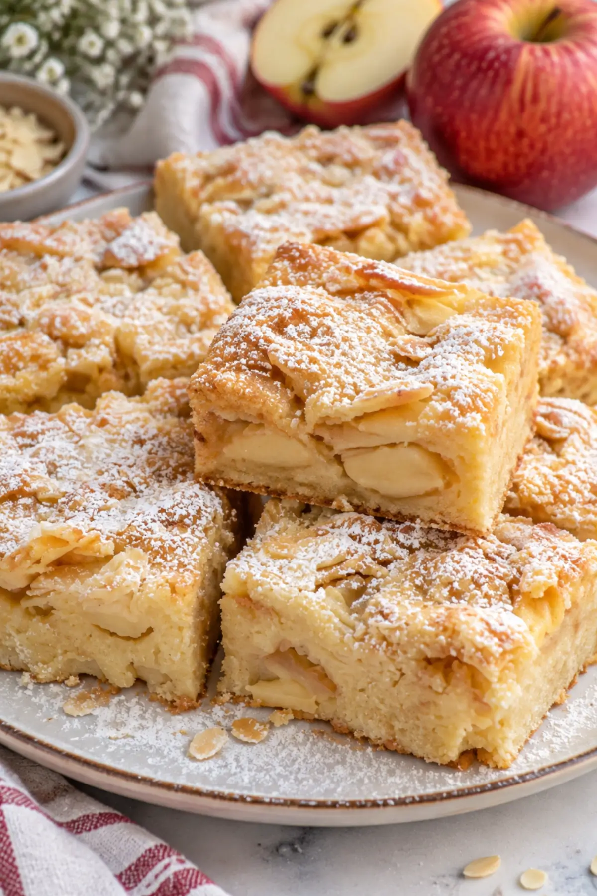 Zimt-Apfel-Blondies