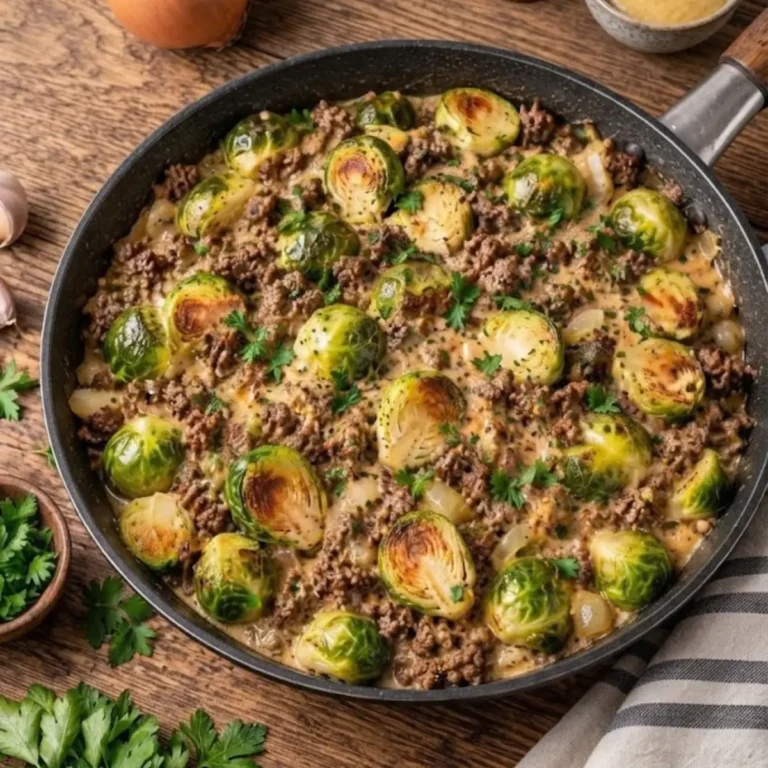 Rosenkohl-Hackfleisch-Pfanne: Einfaches Rezept